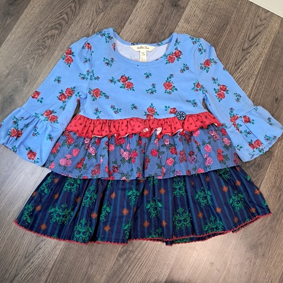 Matilda Jane Feeling Festive Tunic Shirt EUC Girls Choose Your Own Path Size 4 - Picture 1 of 8